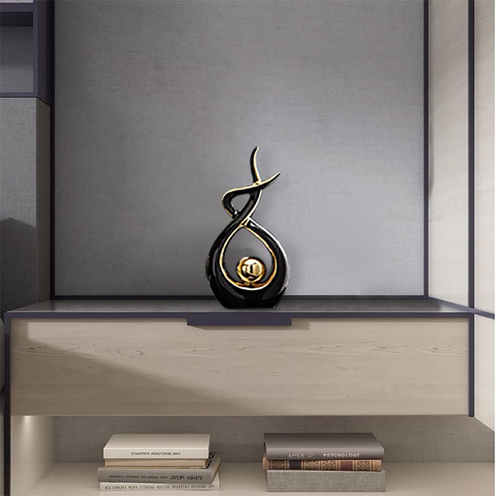 Stunning Modern Abstract Ceramic Art Statue - Perfect Table Centerpiece for Your Home and Office Decor