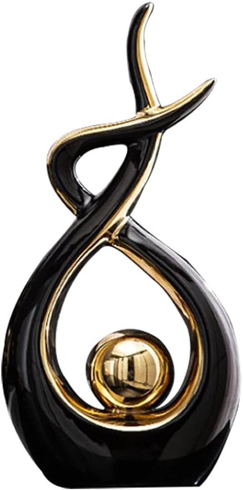 Stunning Modern Abstract Ceramic Art Statue - Perfect Table Centerpiece for Your Home and Office Decor