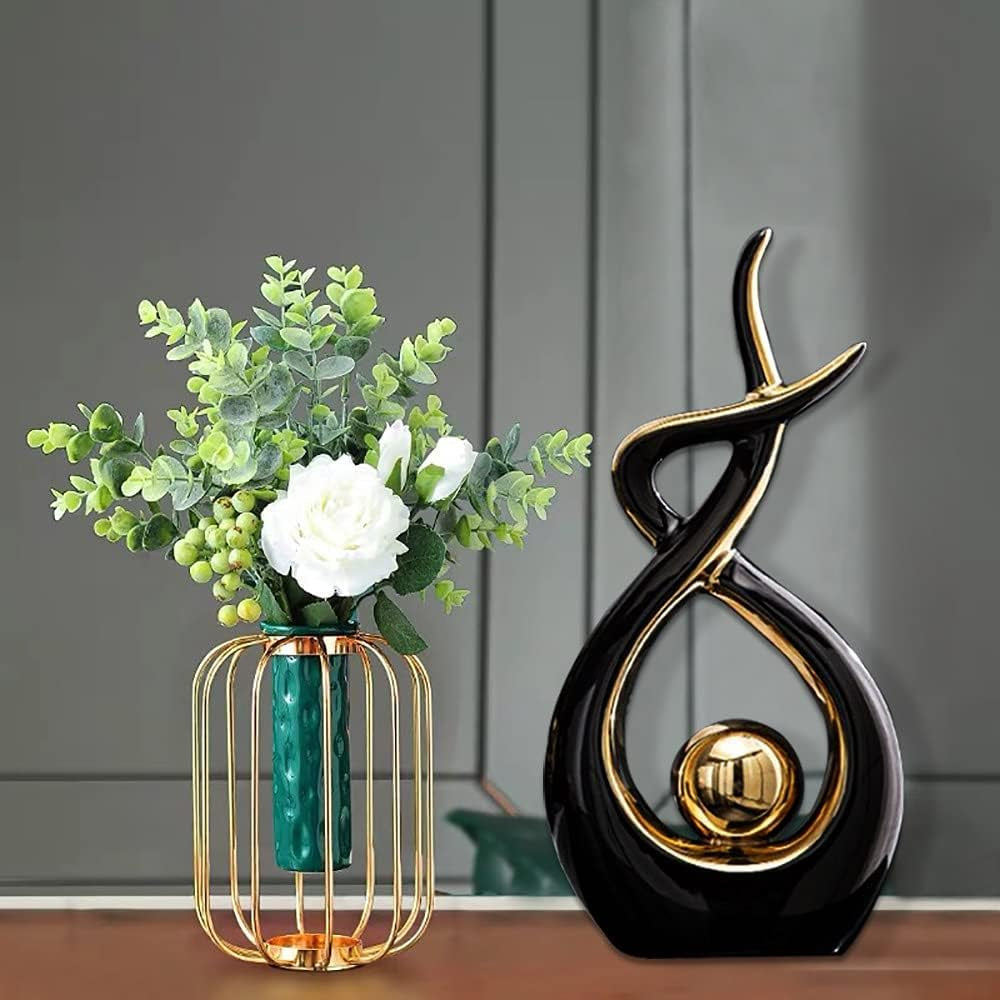 Stunning Modern Abstract Ceramic Art Statue - Perfect Table Centerpiece for Your Home and Office Decor